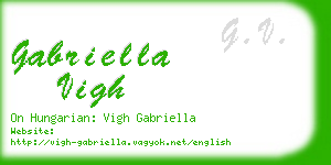 gabriella vigh business card